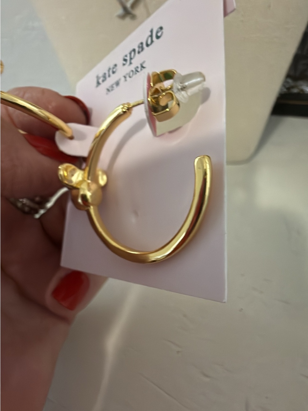 Kate spade Minni Mouse hoop earrings brand new - Picture 4 of 6